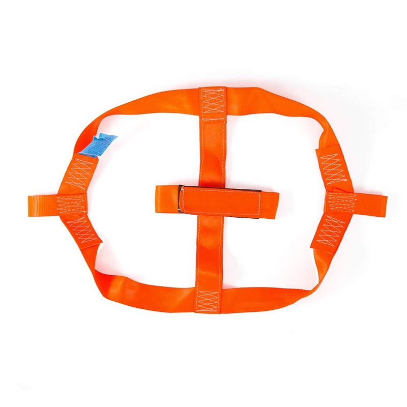 MOTO4U Universal Motorcycle Rear Wheel Tie down Strap in Orange - Image 3